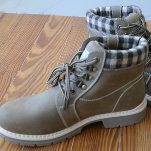 ANJOUFEMME Work Hiking Ankle Boots For Women Waterproof Outdoor Lightweight S 10 - Picture 2 of 10